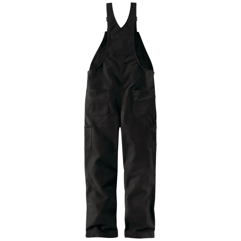 Carhartt Men's Duck Bib Flame Resistant Overalls - Black