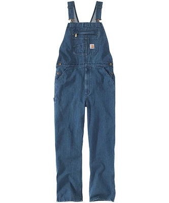 Carhartt Men's Loose Fit Washed Cotton Denim High Back Bib Overalls