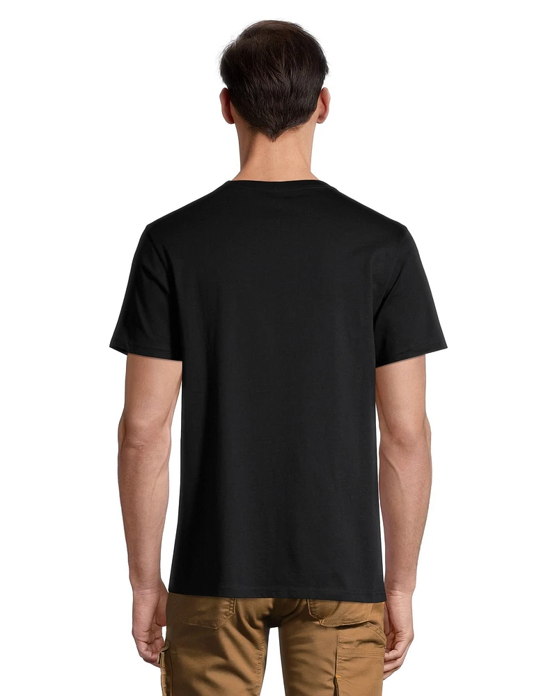 Timberland PRO Men's Texture Modern Fit Crewneck Cotton T Shirt