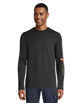 Helly Hansen Workwear Men's Long Sleeve Crewneck Logo Work T Shirt