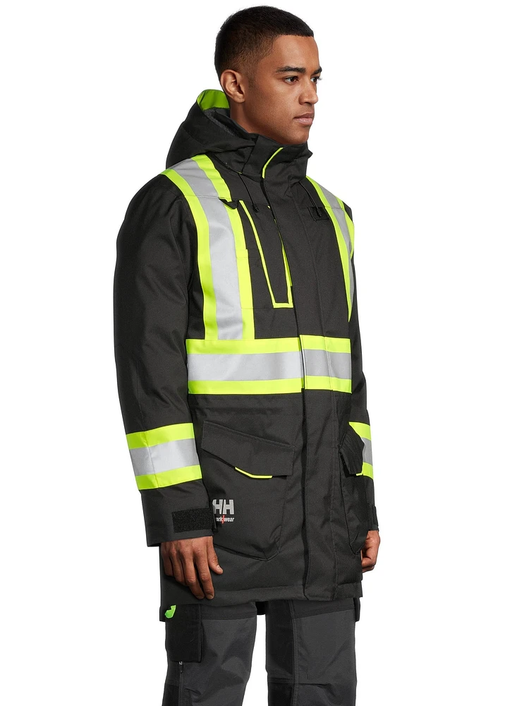 Helly Hansen Workwear Men's High-Visiblity Alna Polar CSA Waterproof Windproof Parka Jacket