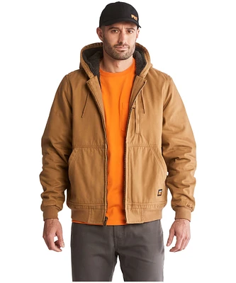 Timberland PRO Men's Gritman Lined Canvas Hooded Insulated Work Jacket