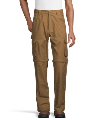 Men's Zip Leg Canvas Cargo Work Pants