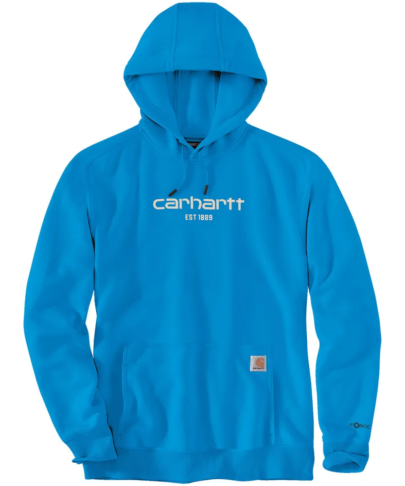 Carhartt Men's Relaxed Fit Force Logo Graphic FastDry Work Hoodie