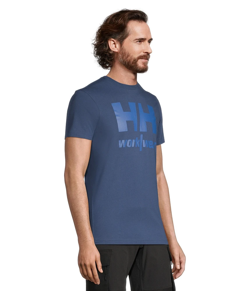 Helly Hansen Workwear Men's Chest Logo Cotton Short Sleeve T Shirt