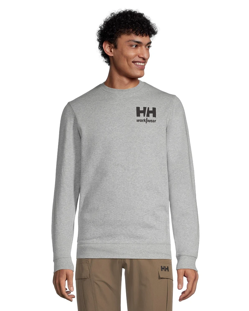 Helly Hansen Workwear Men's Chest Logo Crewneck Sweatshirt