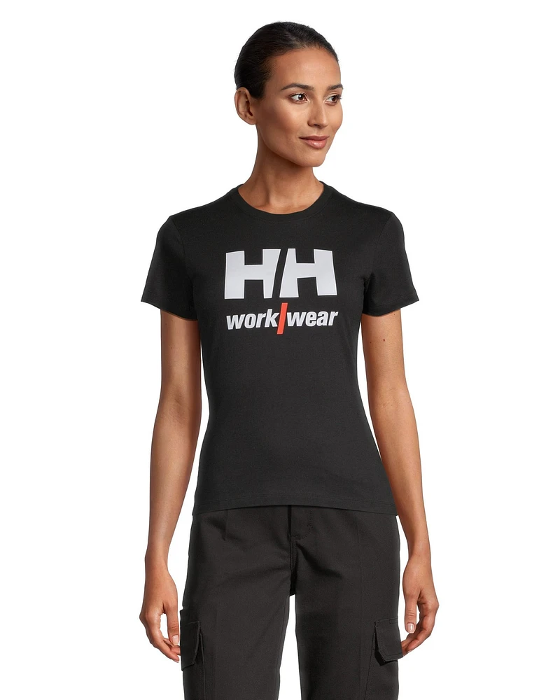 Helly Hansen Workwear Women's Chest Logo Cotton Short Sleeve T Shirt