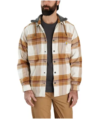 Carhartt Men's Rugged Flex® Relaxed Fit Fleece Lined Flannel Hooded Shacket