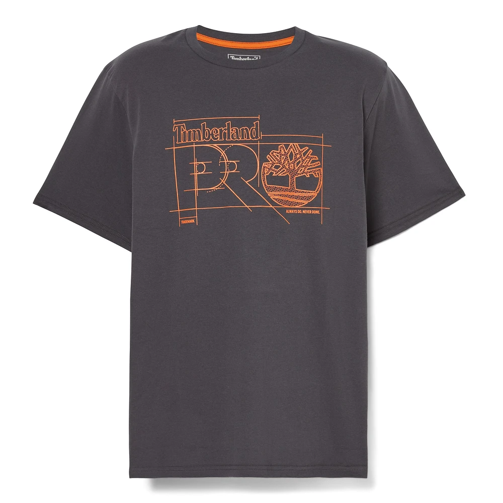 Timberland Pro Men's Blueprint Logo Short Sleeve T Shirt