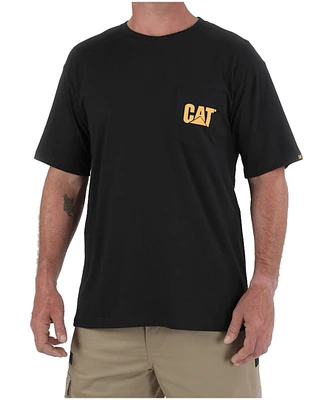 CAT Men's Pocket Logo Short Sleeve Work T Shirt