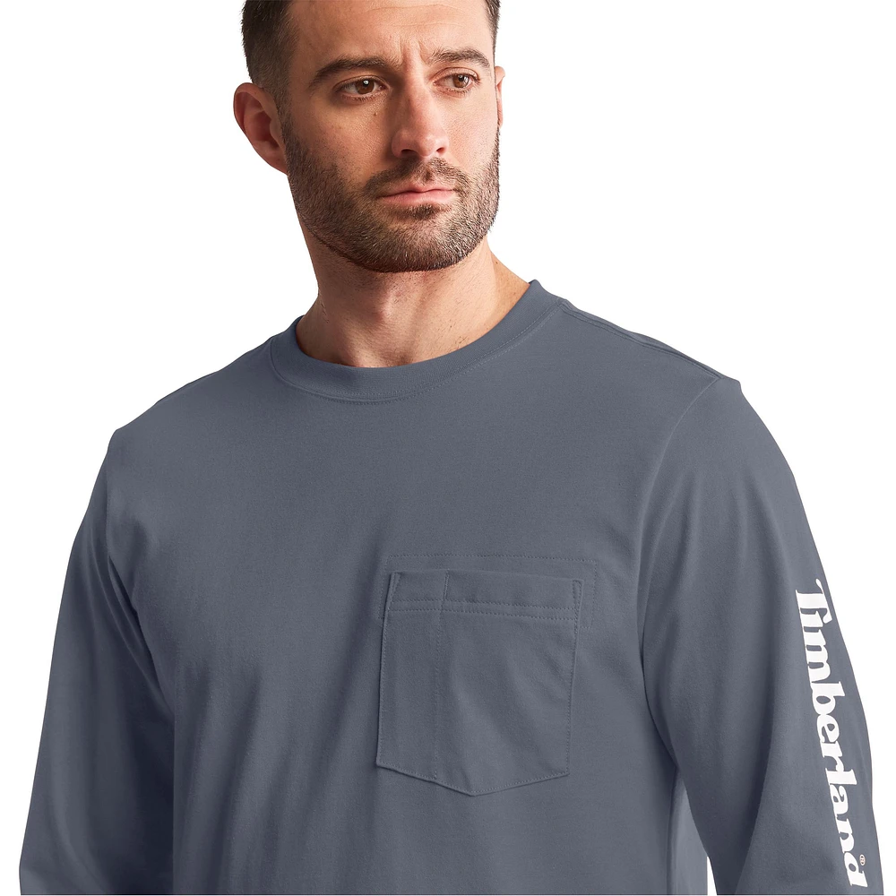 Timberland Pro Men's Flame Resistant Long Sleeve Logo T Shirt