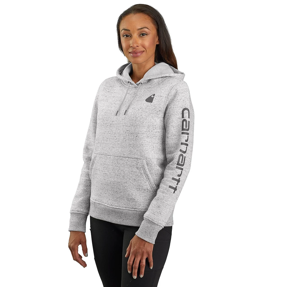 Carhartt Women's Relaxed Fit Sleeve Logo Graphic Hoodie