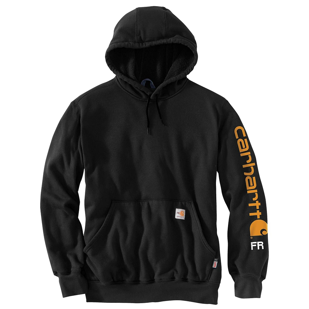 Carhartt Men's Force Flame Resistent Sleeve Logo Hoodie