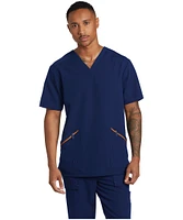 Helly Hansen Workwear Men's Back Pleat Stretch V-Neck Short Sleeve Scrub Top