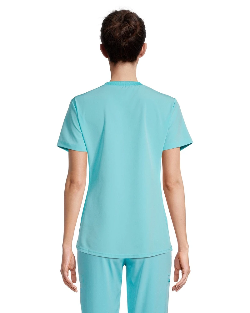 Scrubletics Women's Chest Pocket Scrub Top