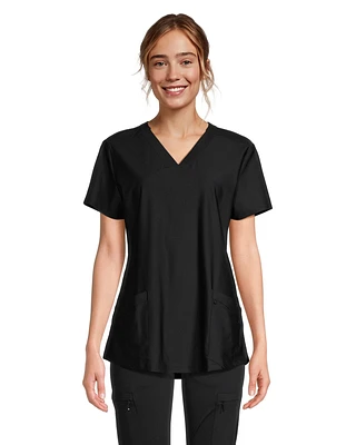 Health Pro Women's Stretch Scrub Top