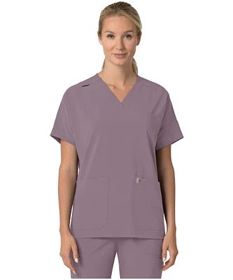 Carhartt Women's Force CCX V Neck Scrub Top