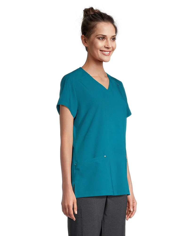 Scrubletics Women's V Neck Scrub Top