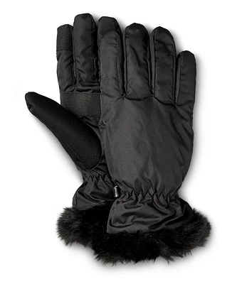 Denver Hayes Women's Packable Fur Cuff Gloves