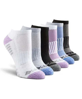 Columbia Women's 6 Pack Athletic Moisture Guard No Show Socks