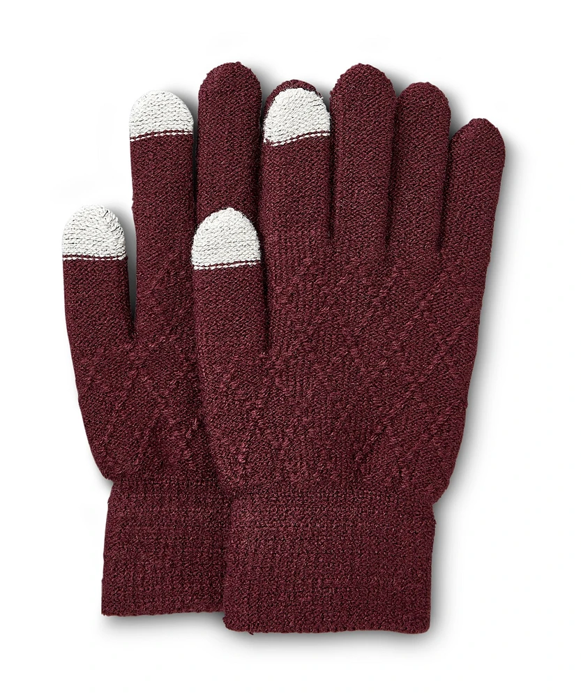 Denver Hayes Women's 2 Pack Textured Magic Touch Screen Compatible Gloves