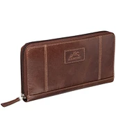 Mancini Leather Goods Women's Casablanca RFID Secure Clutch Wallet