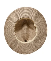 Denver Hayes Women's Panama Straw Hat with Woven Band