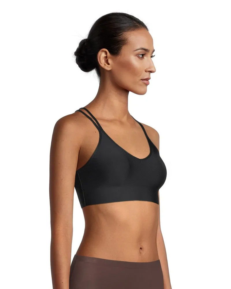 Denver Hayes Women's Invisible Mesh Wireless V Neck Bralette