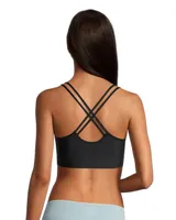 Denver Hayes Women's Invisible Mesh Wireless V Neck Bralette