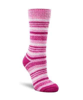 WindRiver Women's T-Max Heat Stripe Thermal Crew Socks