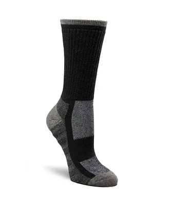 WindRiver Women's Wool Blend Quad Comfort Hiking Crew Socks