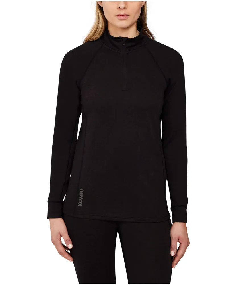 Kombi Women's Merino Blend Zip Baselayer Top