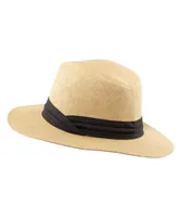 Denver Hayes Women's Straw Hat with Black Ribbon Band