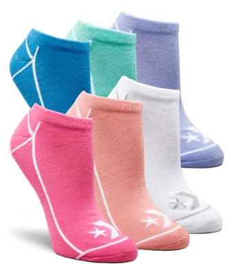 Women's 6 Pack Half Cushion No-Show Socks