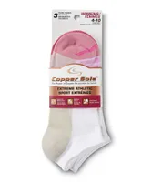 Women's 3 Pack Moisture Guard Extreme Athletic No Show Socks