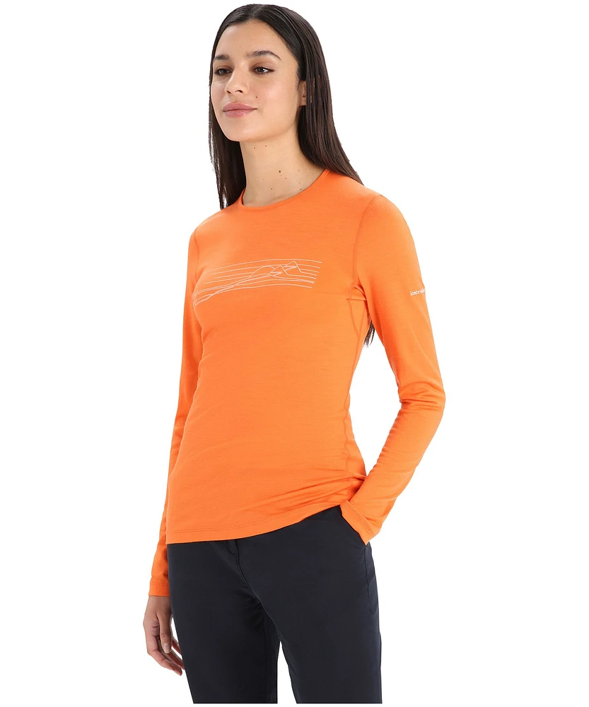 Icebreaker Women's 200 Oasis Crewneck Long Sleeve Base Layer Top - Ski Stripes
ONLINE ONLY