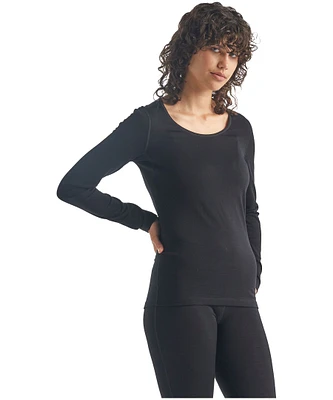 Icebreaker Women's 200 Oasis Scoop Neck Long Sleeve Base Layer Top