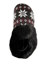 Denver Hayes Women's Nordic Knit Slippers