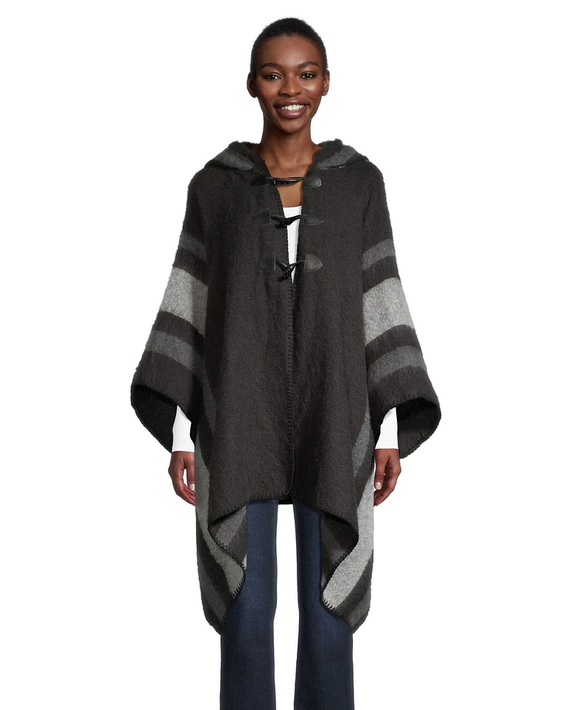 Denver Hayes Women's Hooded Shawl Ruana