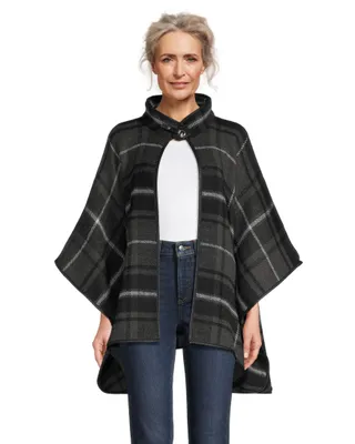 Denver Hayes Women's Cozy Plaid Ruana