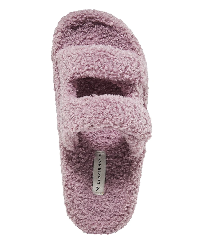 Denver Hayes Women's Double Band Velcro Slide