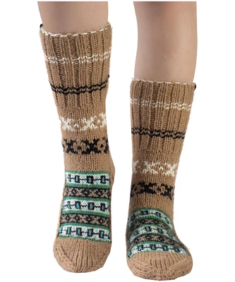 FAZL Women's Handmade Cozy Himalayan Socks