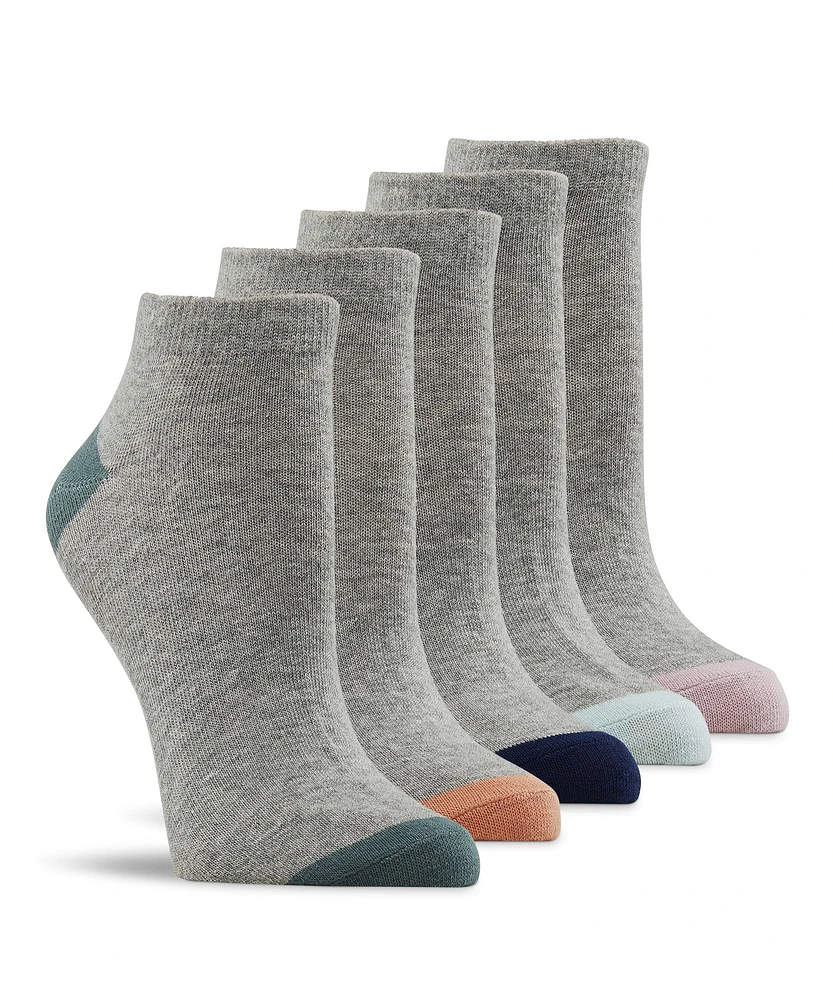 Denver Hayes Women's Ankle Socks, 5 Pack