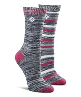 Columbia Women's Colourblock Slub Crew Socks, 2 Pack