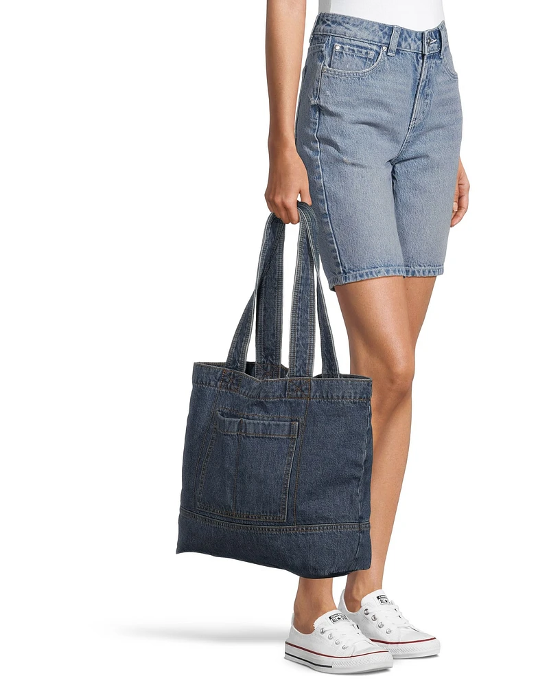 Denver Hayes Jumpstart Lined Denim Tote