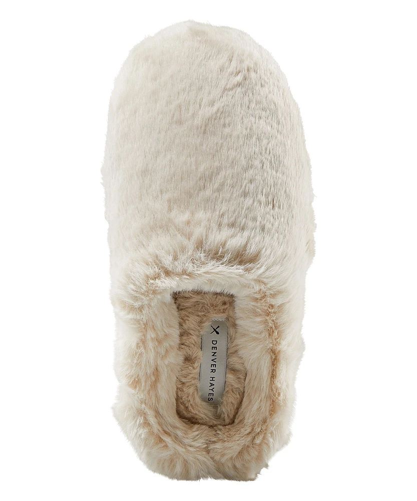 Denver Hayes Women's Faux Fur Mule Slippers