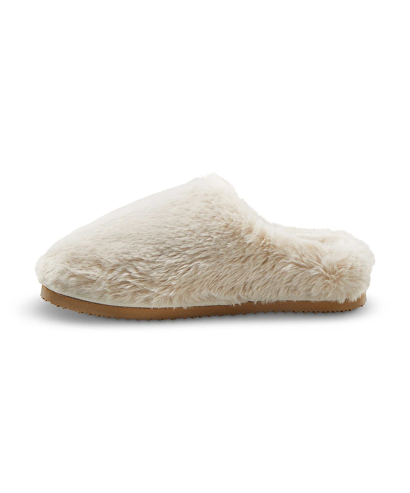 Denver Hayes Women's Faux Fur Mule Slippers