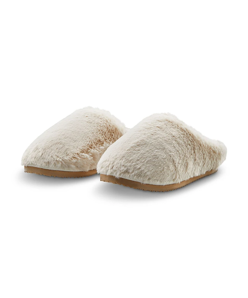 Denver Hayes Women's Faux Fur Mule Slippers