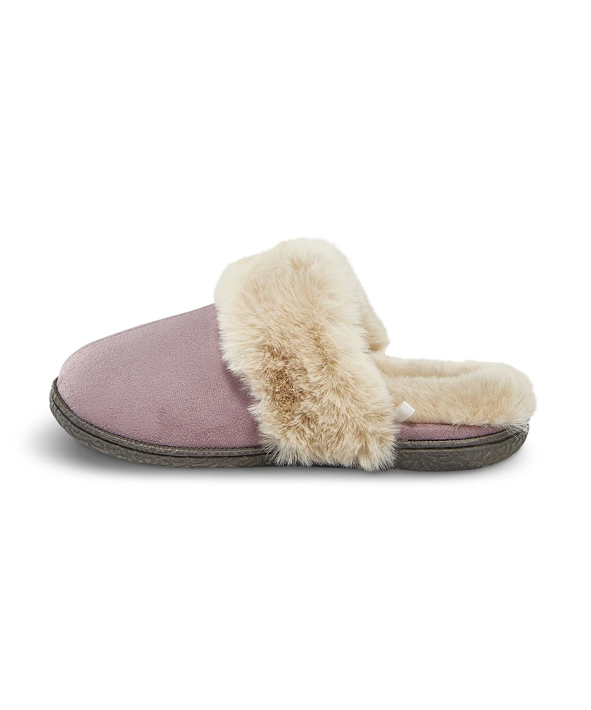 WindRiver Women's Faux Suede Fur Lined Slippers