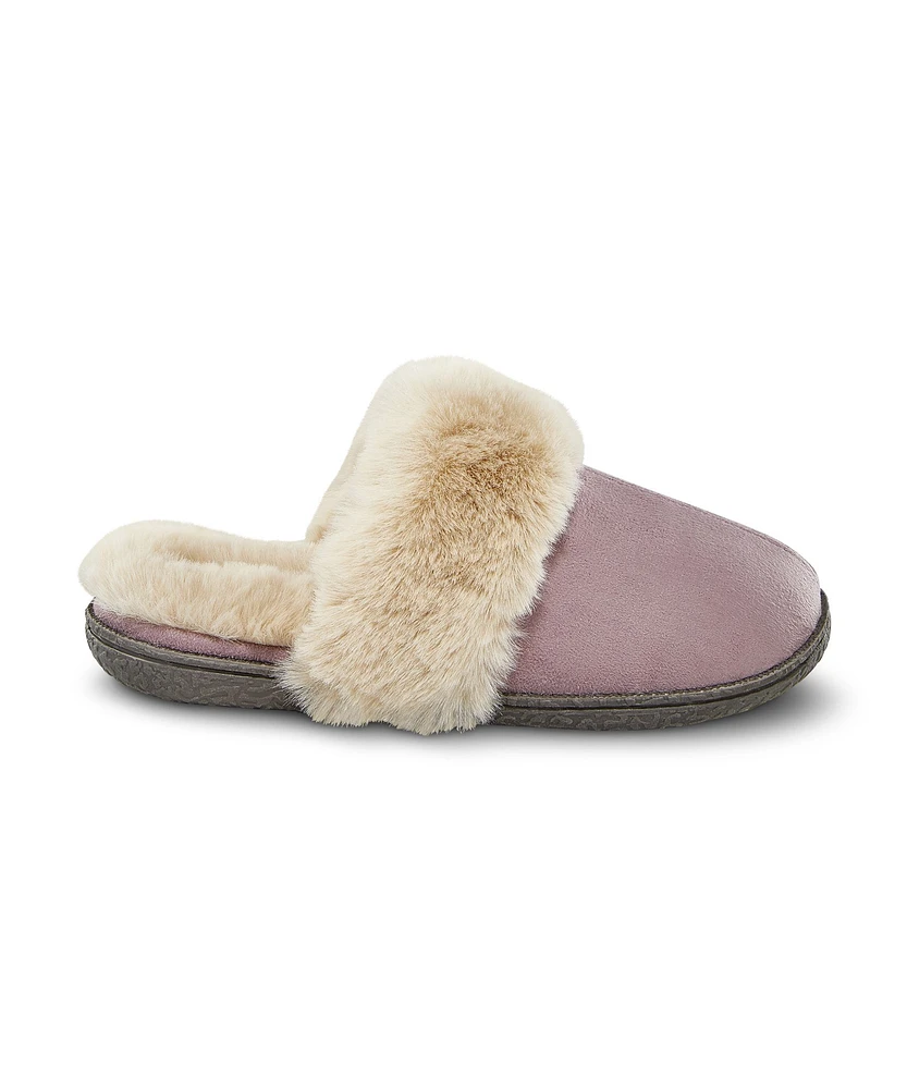 WindRiver Women's Faux Suede Fur Lined Slippers